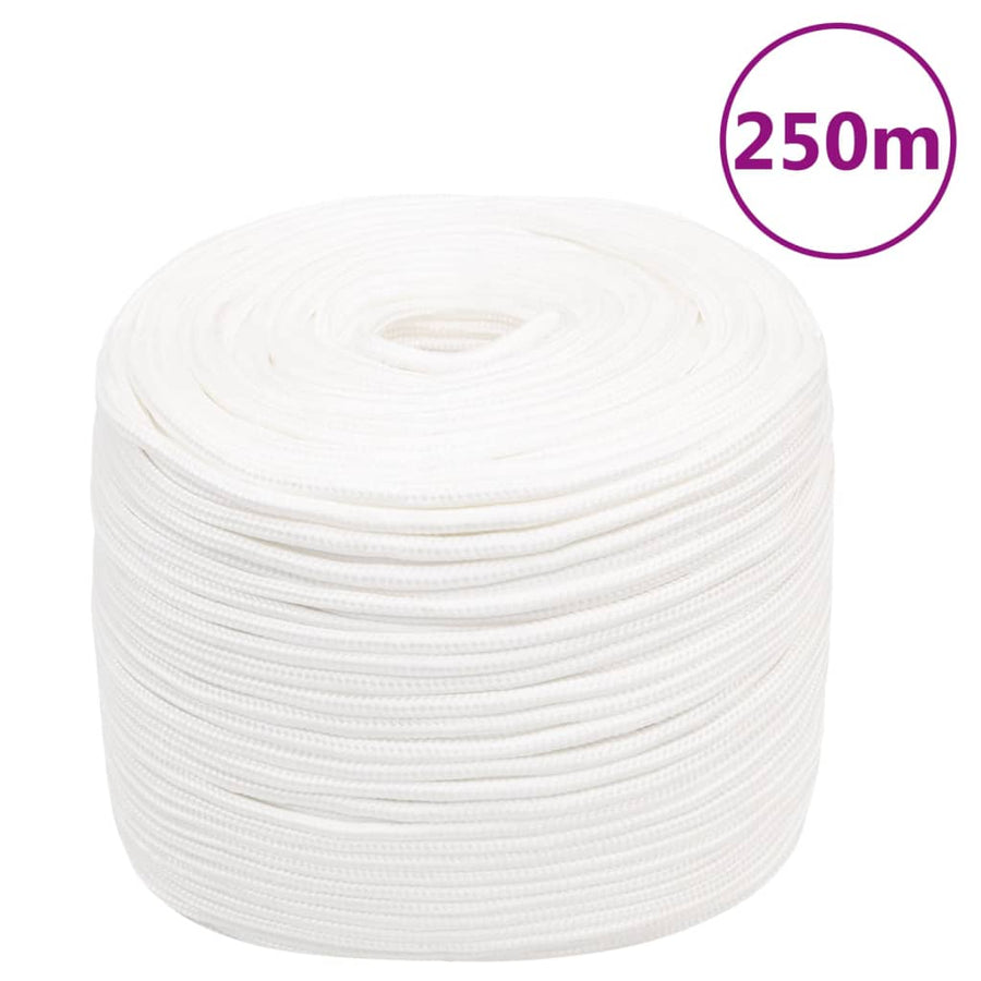 Boottouw Polypropyleen Vol Wit 8 mm 250 m