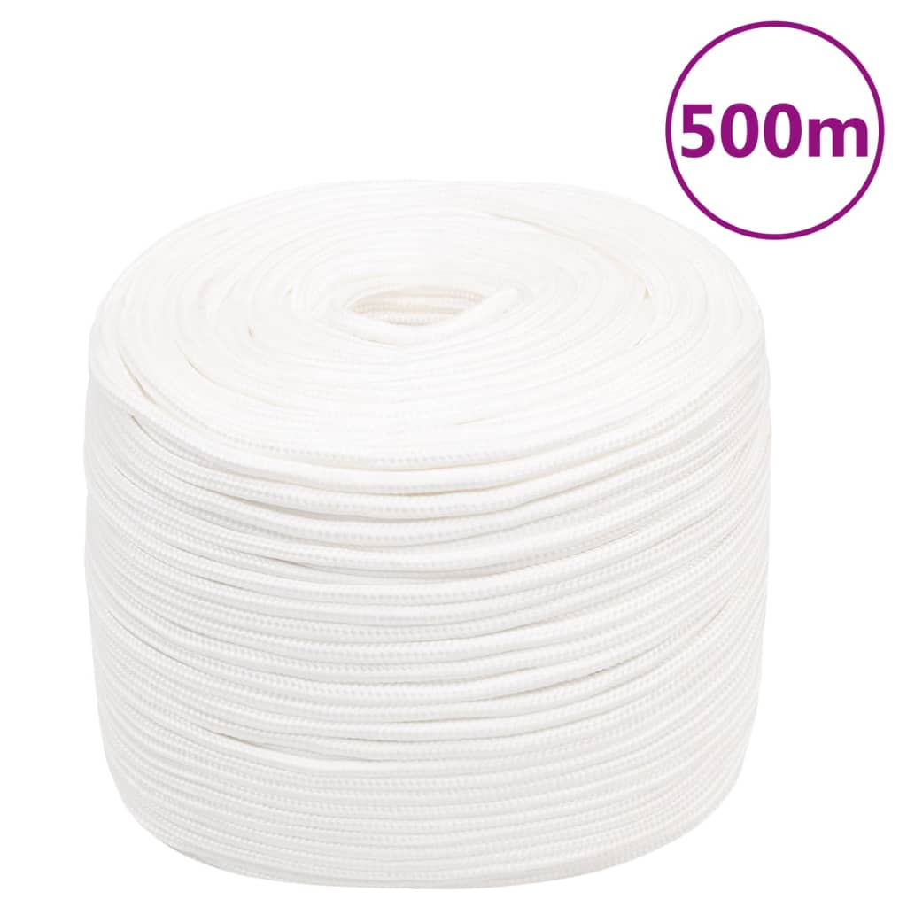 Boottouw Polypropyleen Vol Wit 8 mm 500 m