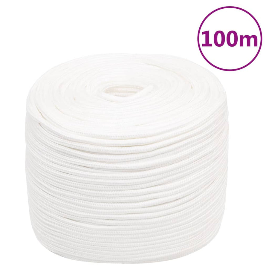 Boottouw 10 mm 100 m polypropyleen volwit 10 mm 100 m