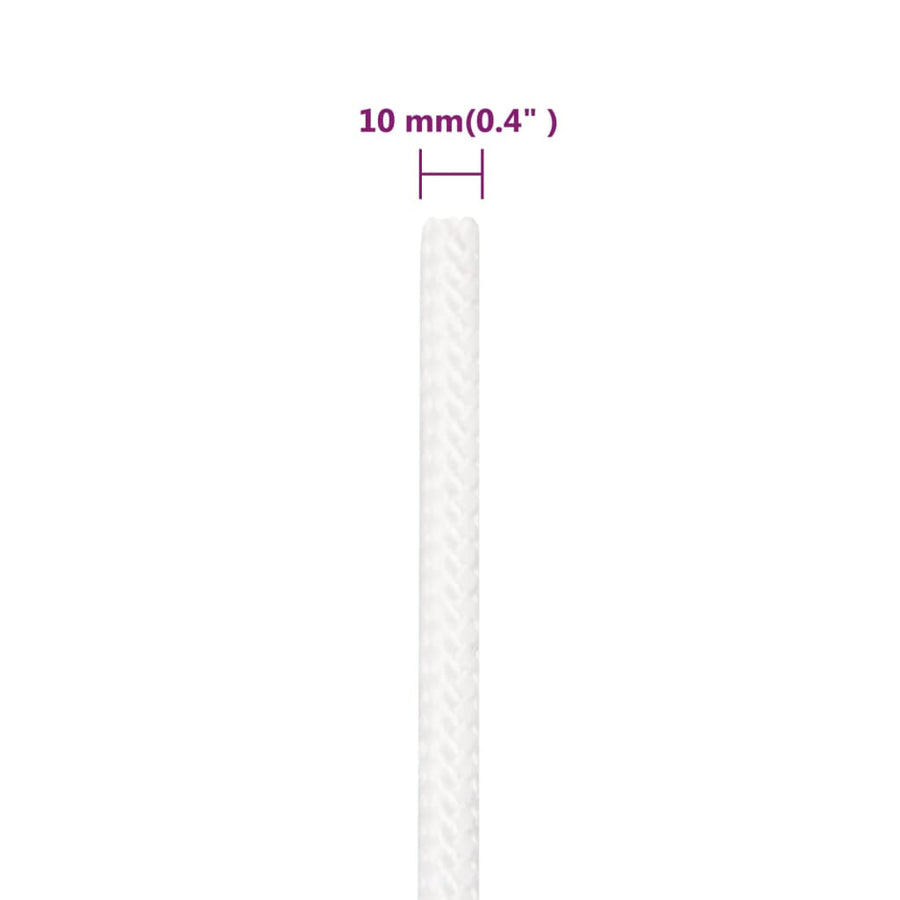 Boottouw 10 mm 100 m polypropyleen volwit 10 mm 100 m
