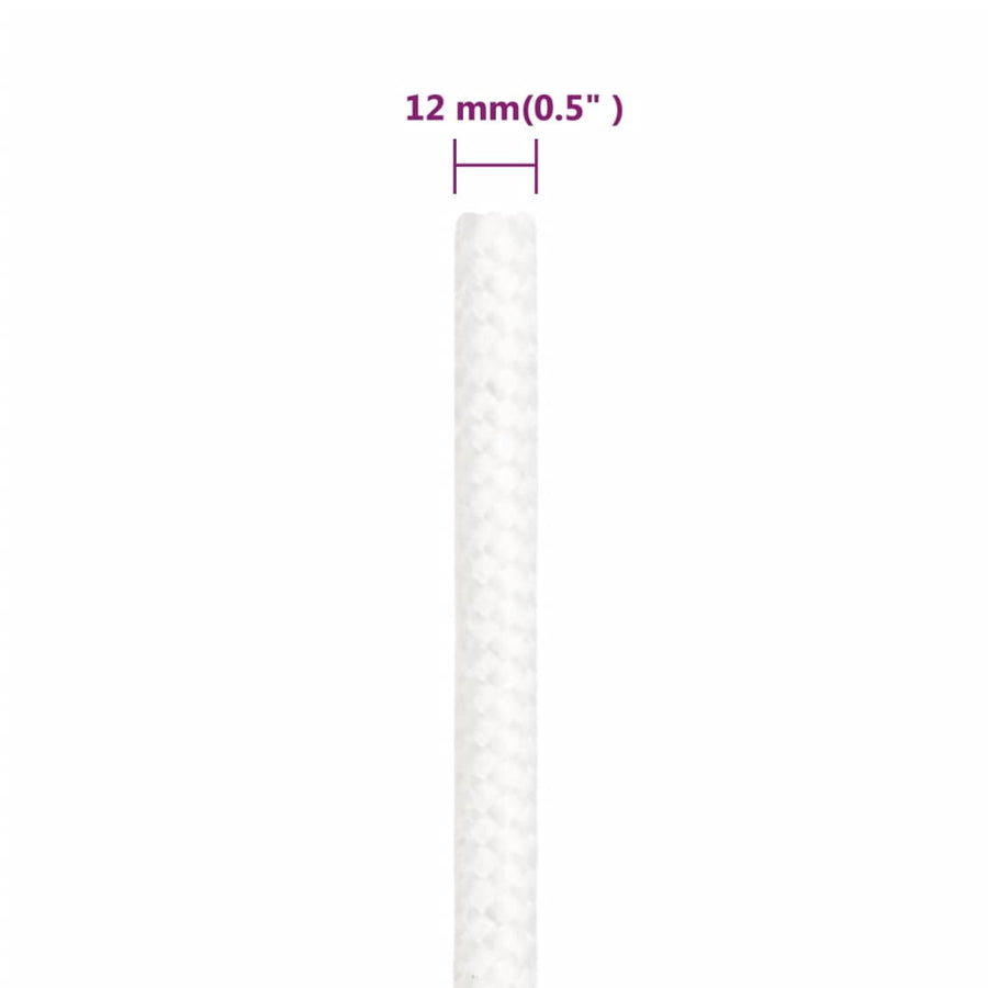 Boottouw 2 Mm Polypropyleen Vol Wit 12 mm 25 m