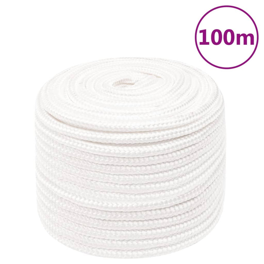 Boottouw 2 Mm 00 M Polypropyleen Vol Wit 12 mm 100 m