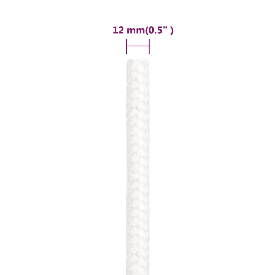Boottouw 2 Mm 00 M Polypropyleen Vol Wit 12 mm 100 m