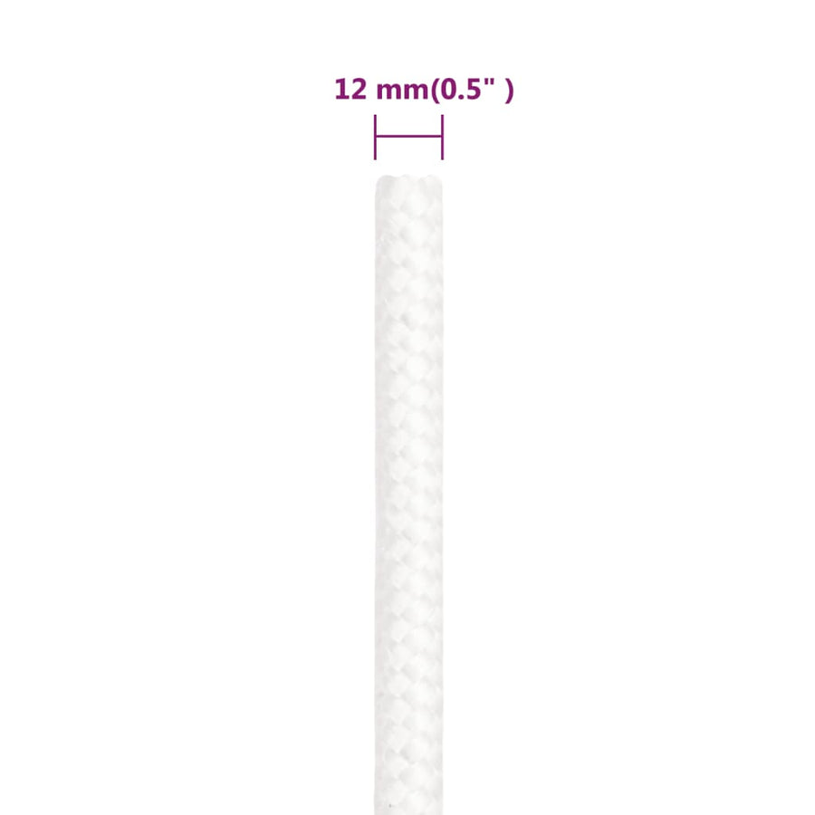 Boottouw 2 Mm Polypropyleen Vol Wit 12 mm 250 m