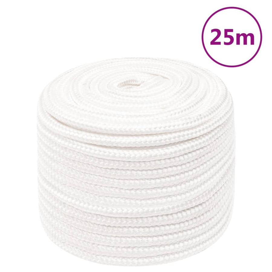 Boottouw 4 Mm Polypropyleen Vol Wit 14 mm 25 m