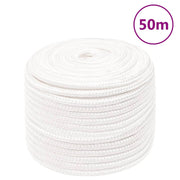 Boottouw 14 mm 50 m polypropeen wit
