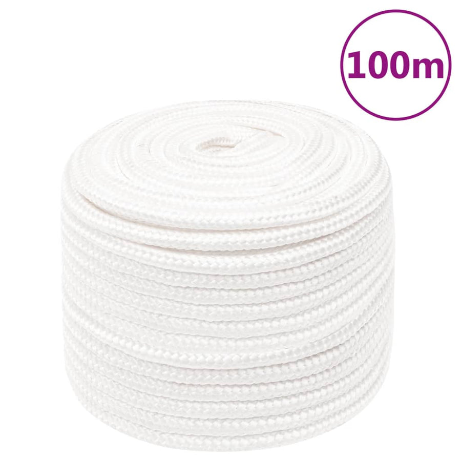 Boottouw 4 Mm 00 M Polypropyleen Vol Wit 14 mm 100 m