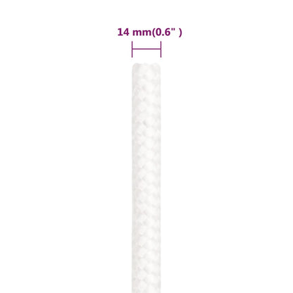 Boottouw 4 Mm 00 M Polypropyleen Vol Wit 14 mm 100 m