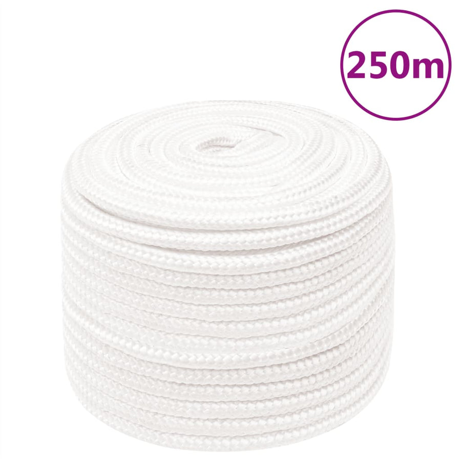 Boottouw 4 Mm Polypropyleen Vol Wit 14 mm 250 m