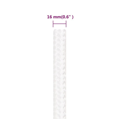 Boottouw 6 Mm Polypropyleen Vol Wit 16 mm 250 m