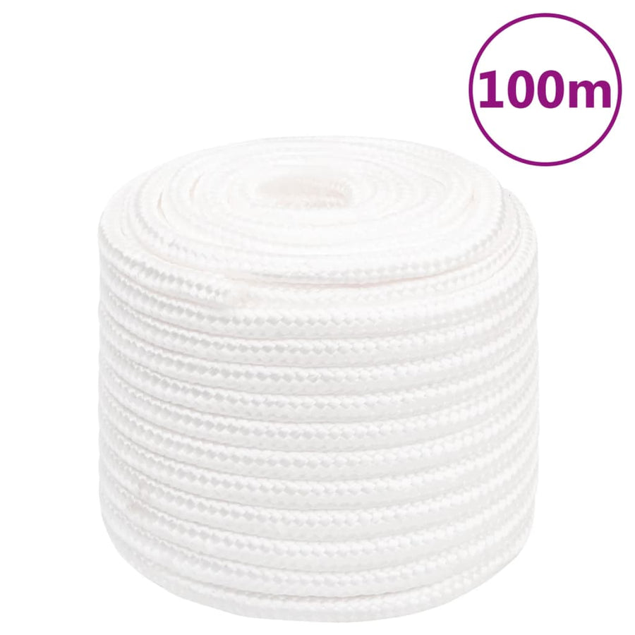 Boottouw 8 Mm 00 M Polypropyleen Vol Wit 18 mm 100 m