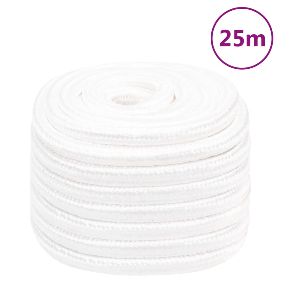 Boottouw Polypropyleen Vol Wit 20 mm 25 m