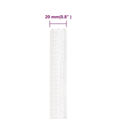 Boottouw 00 M Polypropyleen Vol Wit 20 mm 100 m