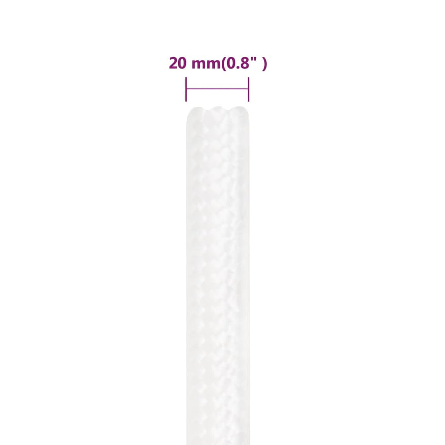 Boottouw 00 M Polypropyleen Vol Wit 20 mm 100 m