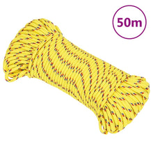 Boot touw 3 mm 50 m polypropyleen geel 3 mm 50 m