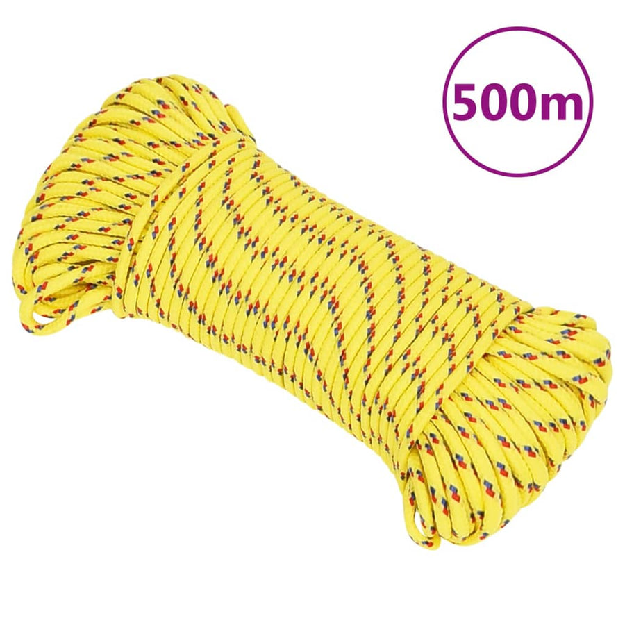 Boottouw Polypropeen Geel 3 mm 500 m