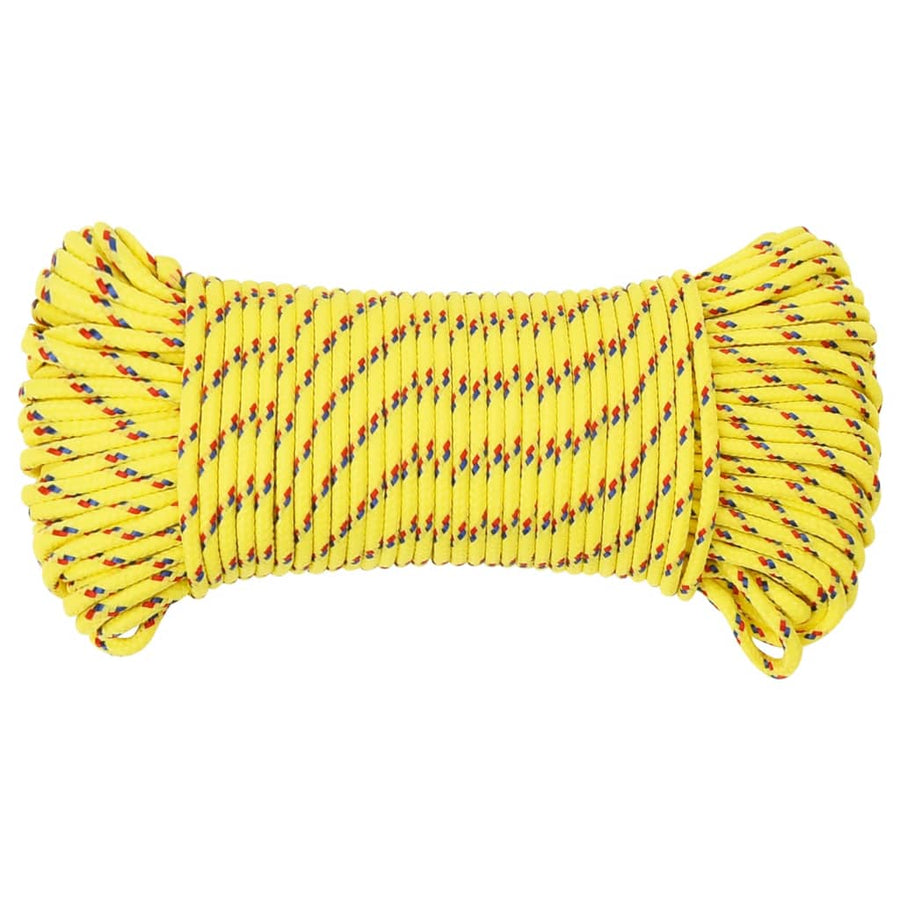 Boottouw Polypropyleen Geel 4 mm 25 m