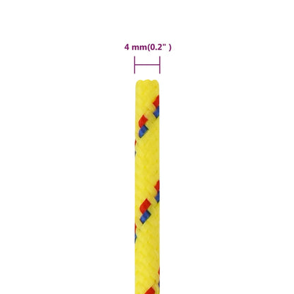 Boottouw 4 Mm 100 M Polypropyleen Geel