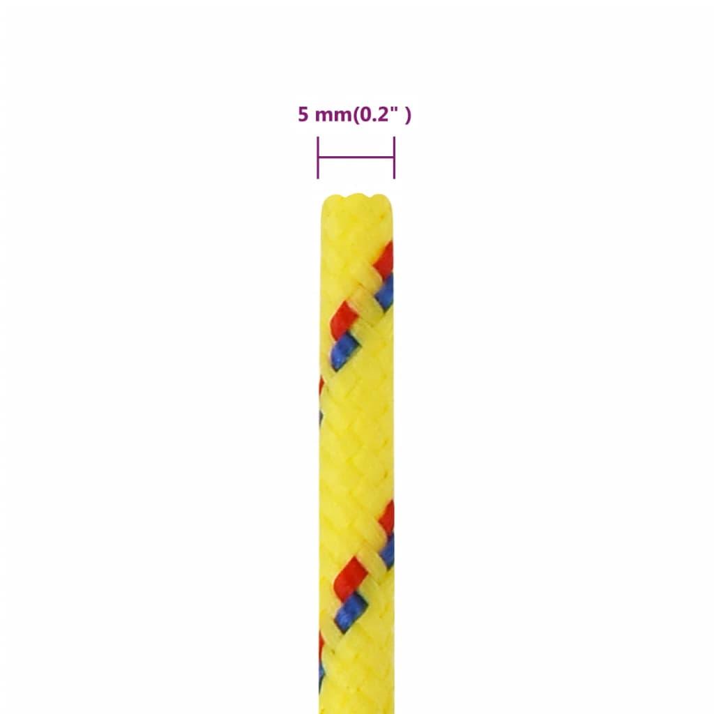 Boottouw Polypropyleen Geel 5 mm 25 m