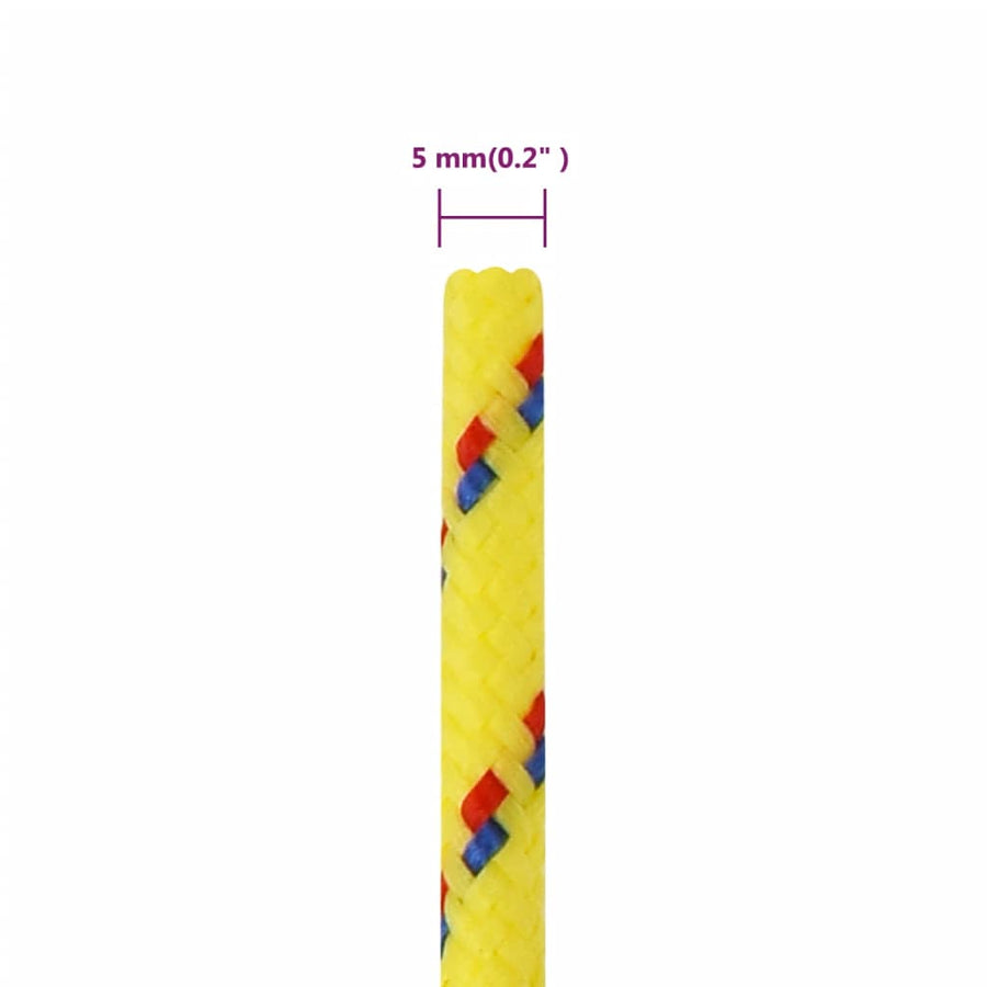 Boottouw Polypropyleen Geel 5 mm 25 m
