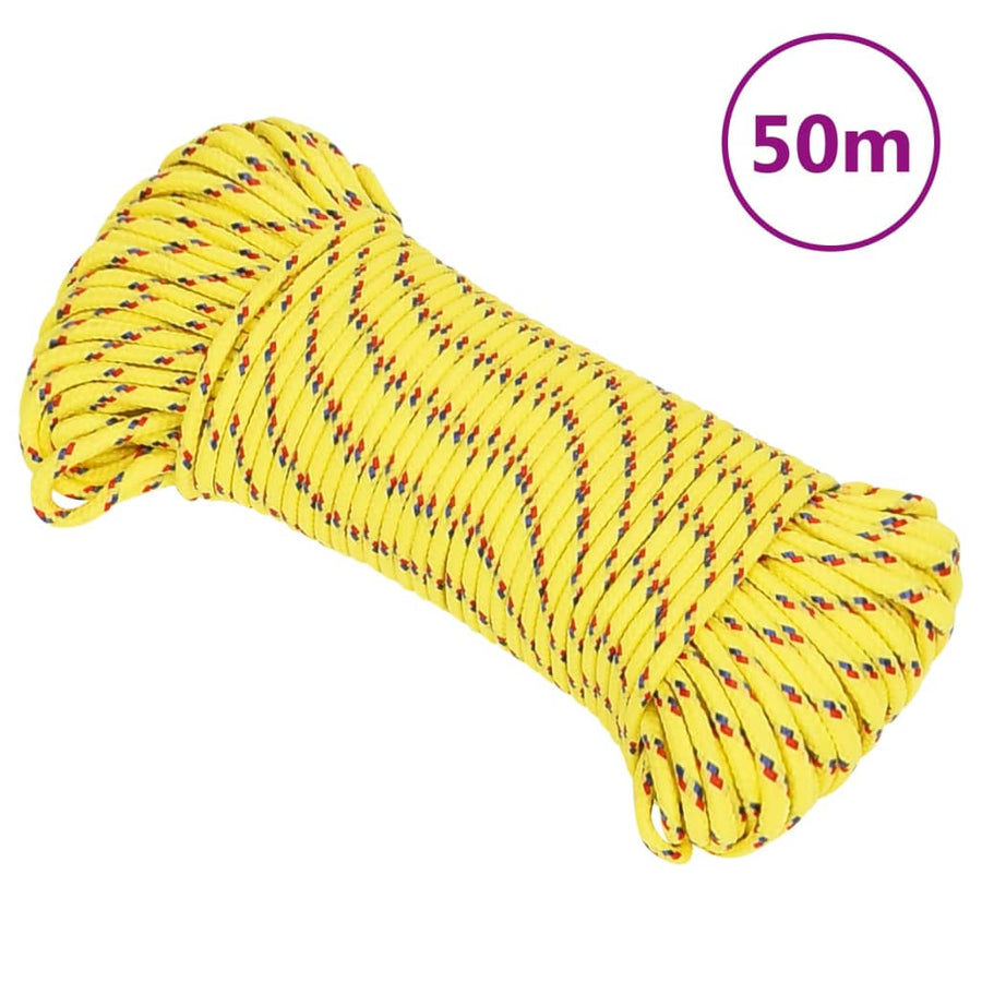 Boottouw Polypropyleen Geel 5 mm 50 m