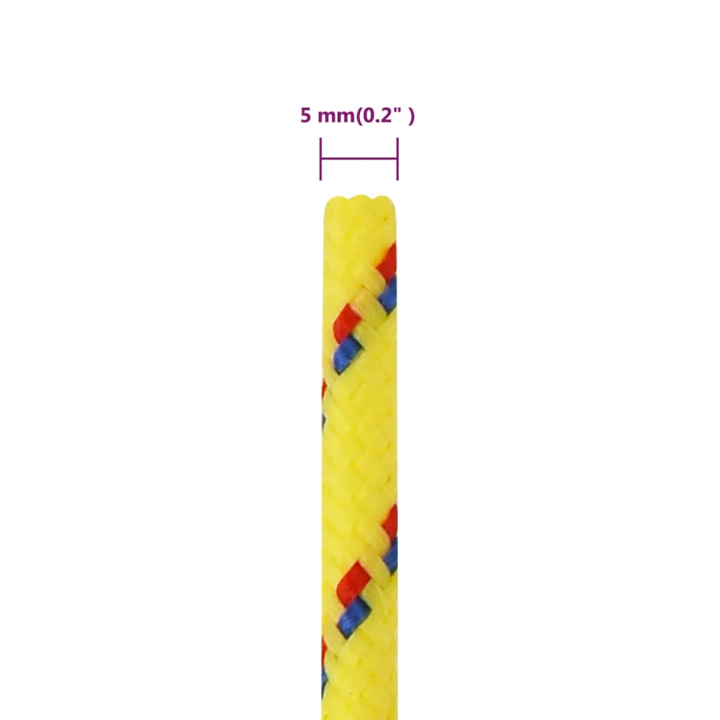 Boottouw Polypropyleen Geel 5 mm 250 m