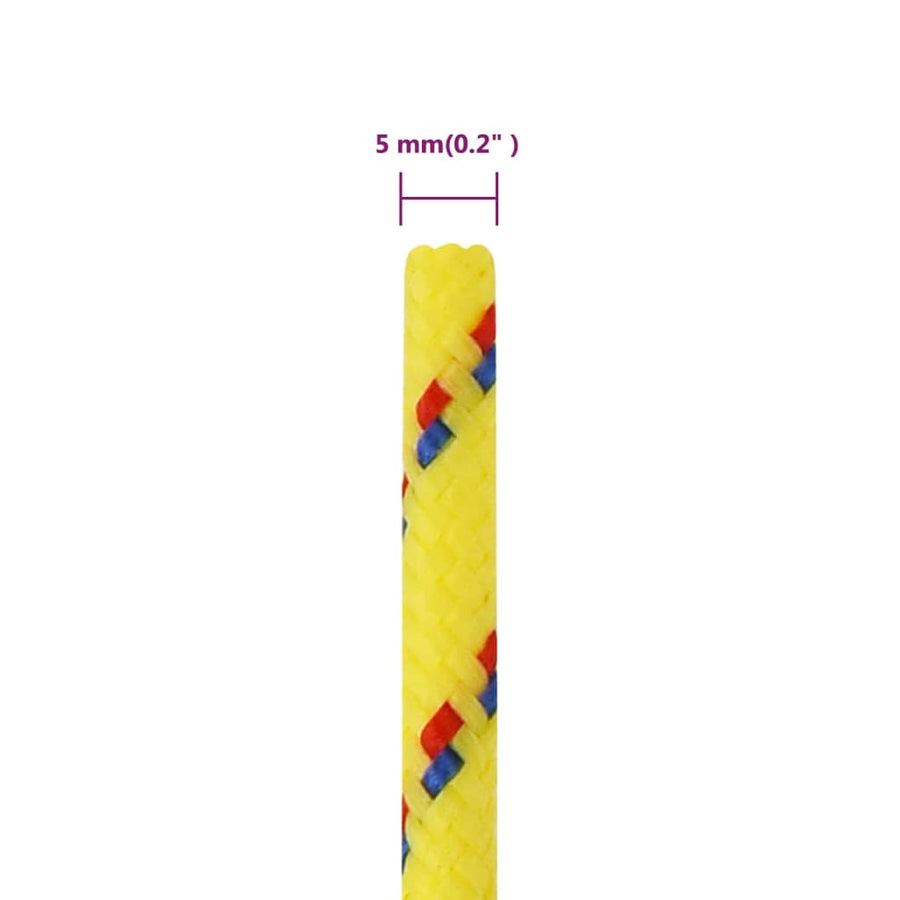 Boottouw Polypropyleen Geel 5 mm 500 m