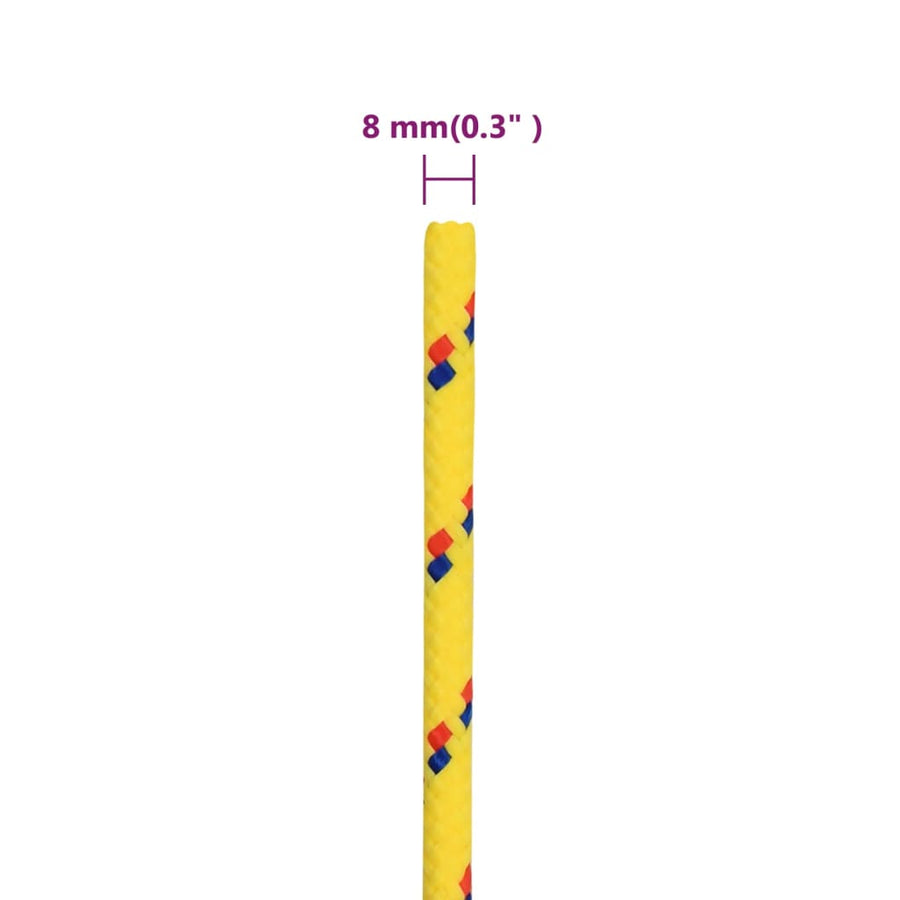 Boottouw Polypropyleen Geel 8 mm 25 m