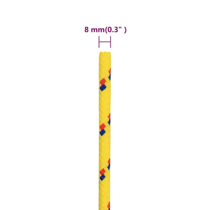 Boottouw Polypropyleen Geel 8 mm 50 m