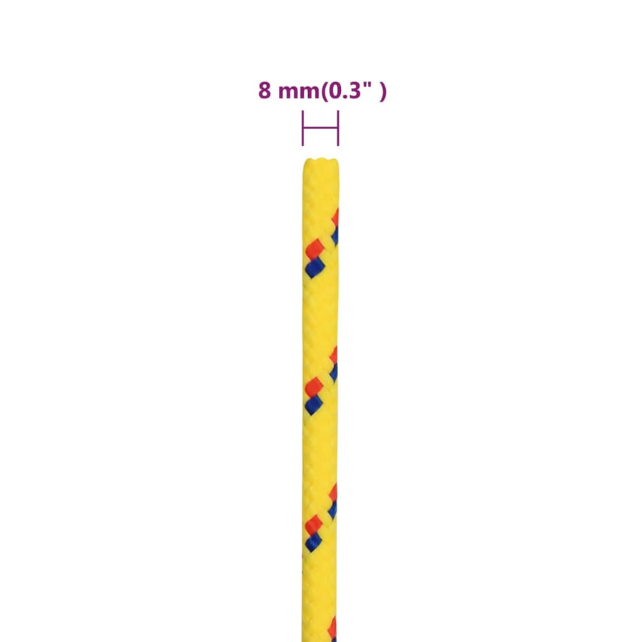 Boottouw Polypropyleen Geel 8 mm 50 m
