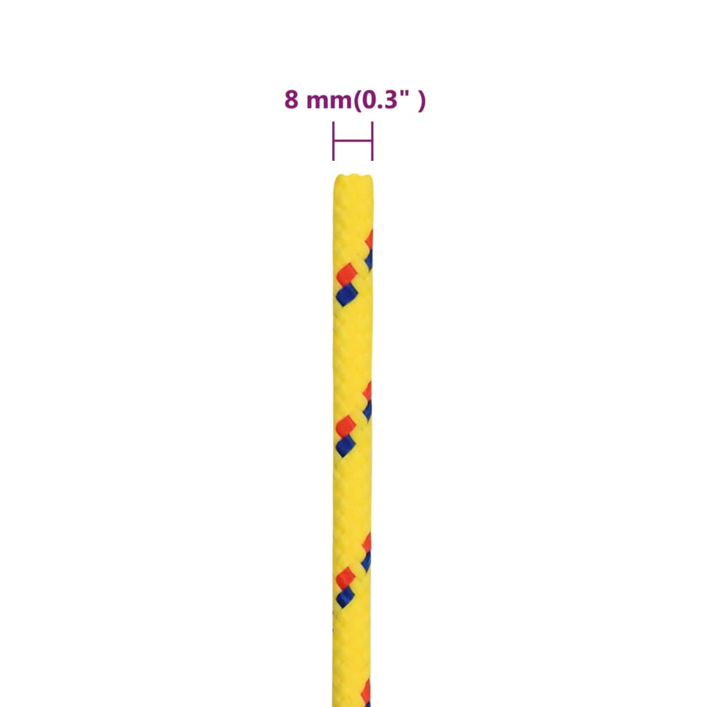 Boottouw 00 M Polypropyleen Geel 8 mm 100 m