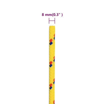 Boottouw 00 M Polypropyleen Geel 8 mm 100 m