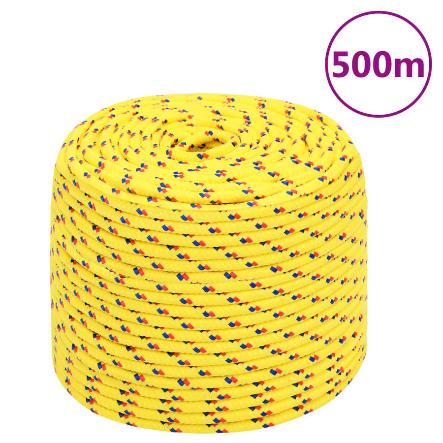 Boottouw Polypropyleen Geel 8 mm 500 m