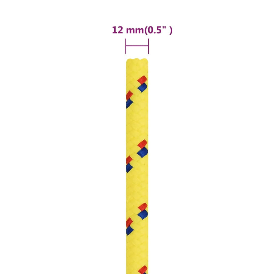 Boottouw 2 Mm Polypropyleen Geel 12 mm 25 m