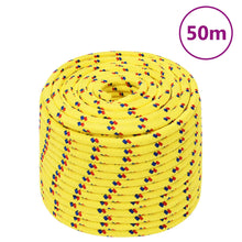 Boottouw 12 Mm 50 M Polypropyleen Geel