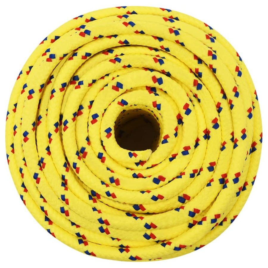 Boottouw 12 Mm 50 M Polypropyleen Geel