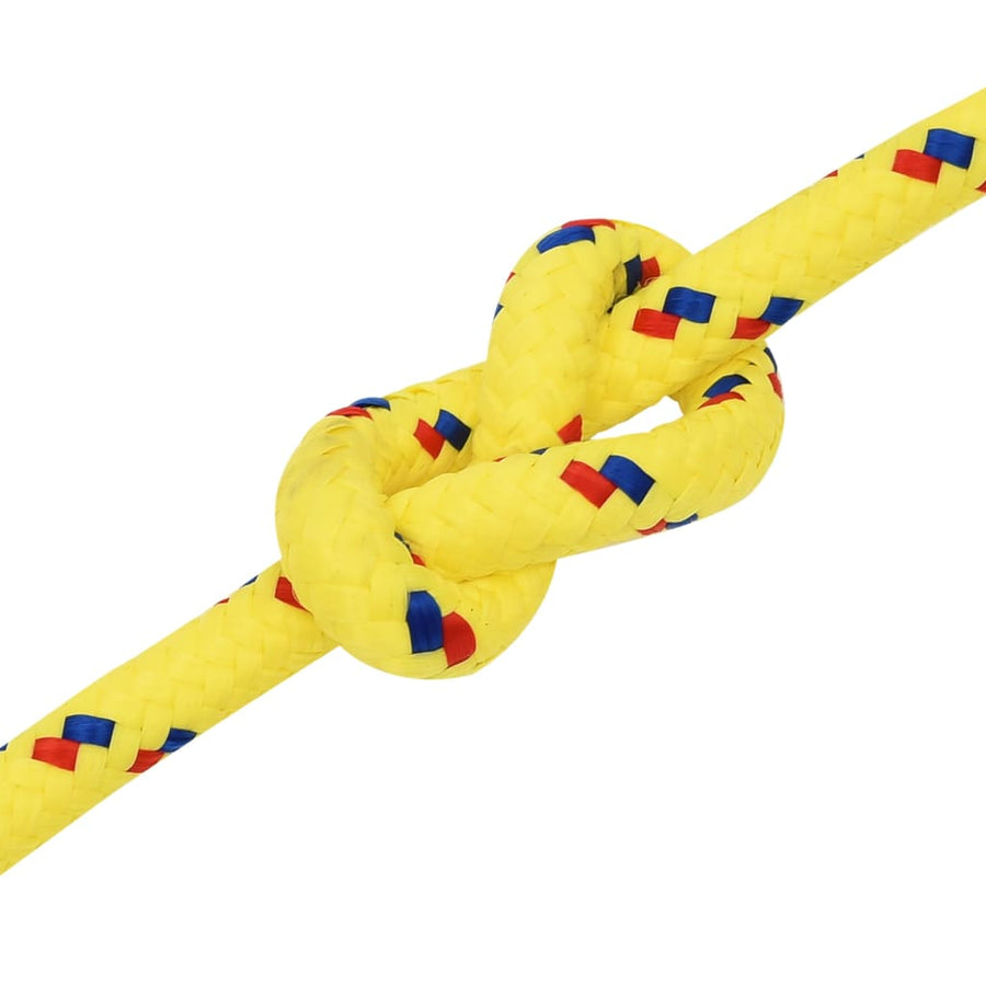 Boottouw 12 Mm 50 M Polypropyleen Geel