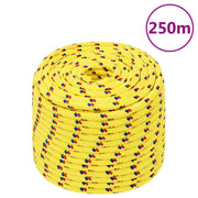 Boottouw 12 mm geel polypropyleen