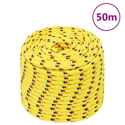 Boottouw 4 Mm Polypropyleen Geel 14 mm 50 m