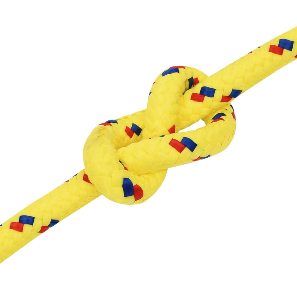 Boottouw 4 Mm Polypropyleen Geel 14 mm 50 m