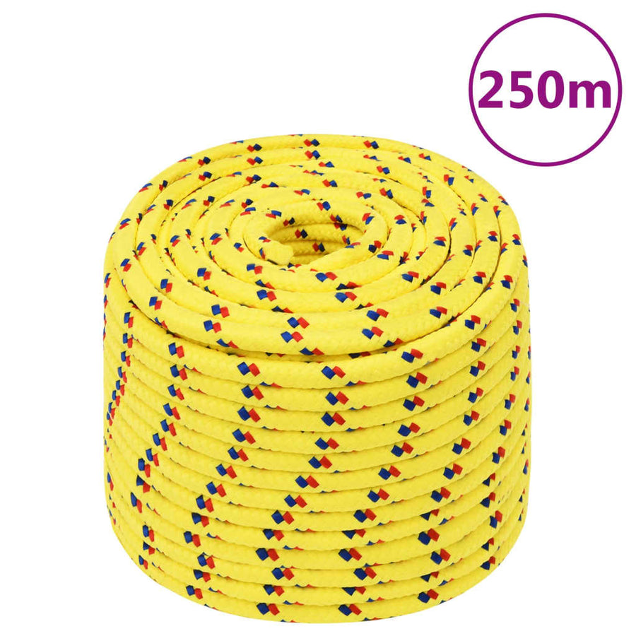 Boottouw 4 Mm Polypropyleen Geel 14 mm 250 m