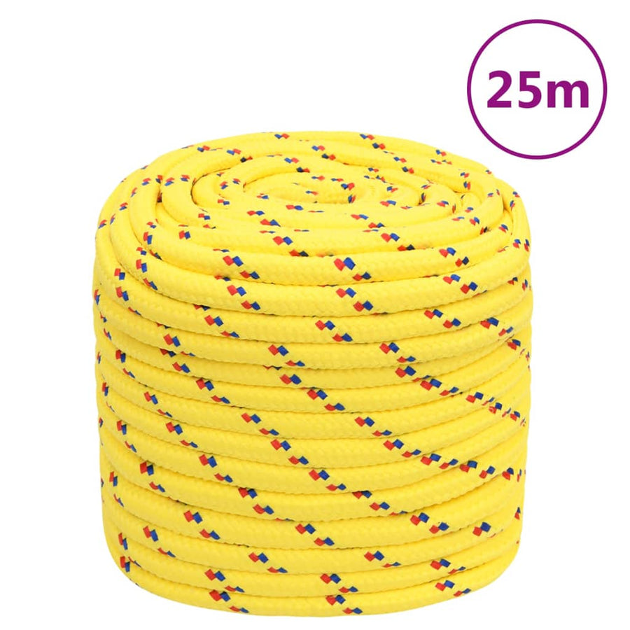 Boottouw Polypropyleen Geel 16 mm 25 m
