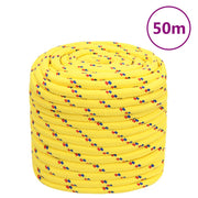 Boottouw 16 mm polypropyleen geel