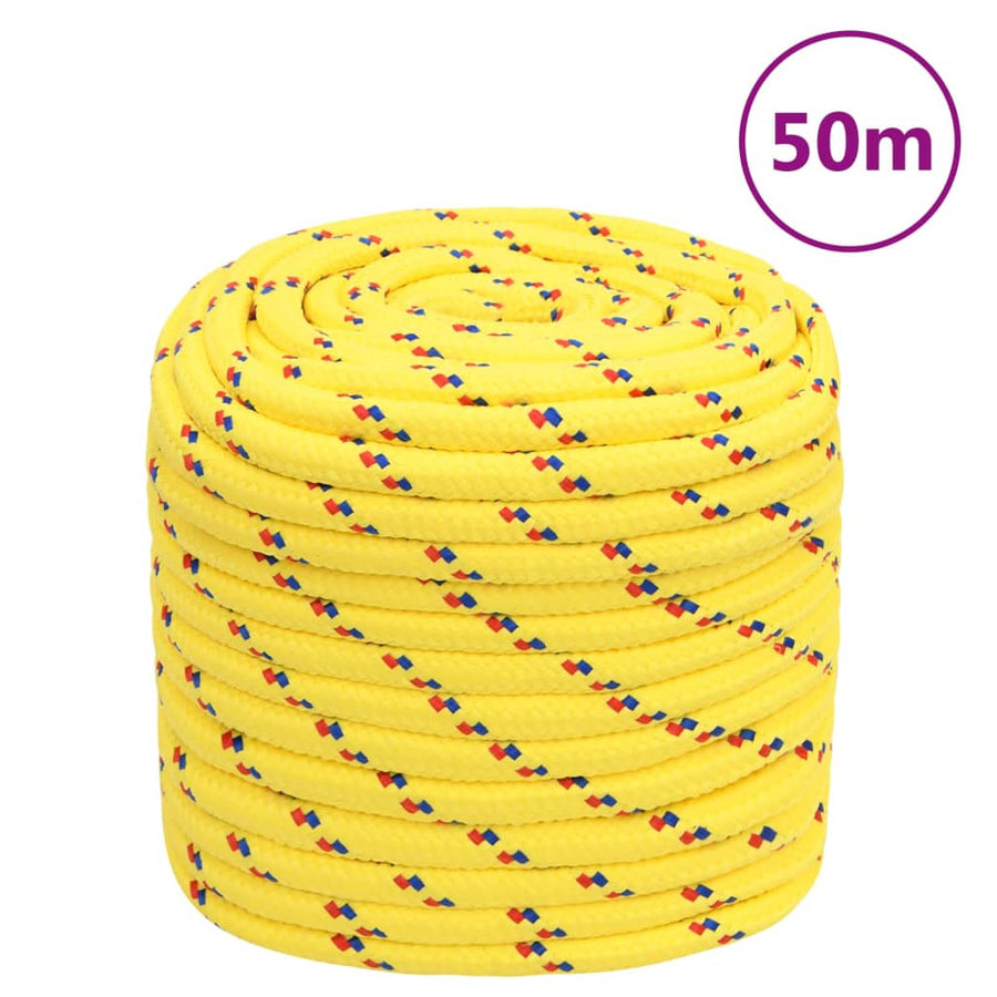 Boottouw 6 Mm Polypropyleen Geel 16 mm 50 m