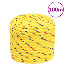 Boottouw 16 mm 100 m polypropyleen geel 16 mm 100 m