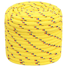 Boottouw 16 mm 100 m polypropyleen geel 16 mm 100 m