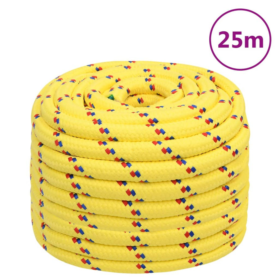 Boottouw Polypropyleen Geel 20 mm 25 m