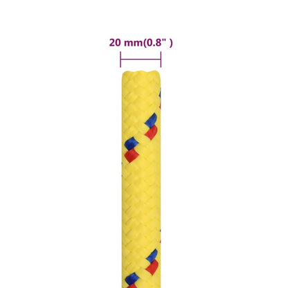 Boottouw Polypropyleen Geel 20 mm 25 m