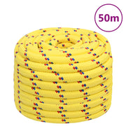 Boottouw 20 mm 50 m polypropyleen geel