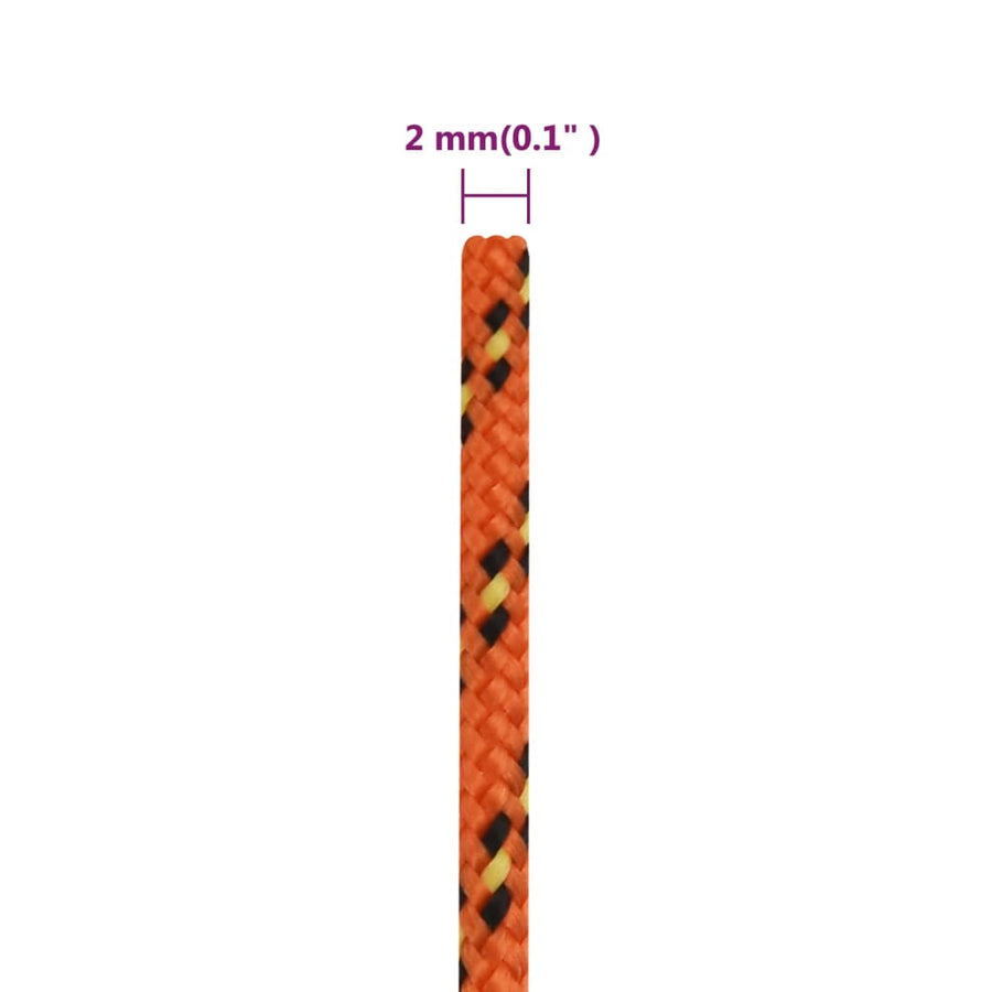 Boottouw Polypropyleen Oranje Orange 2 mm 25 m